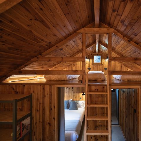 Chalet 4 personen - Kampvuur in de berghut