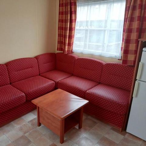 Stacaravan 6 personen - Stacaravan Titania rood 2 slaapkamers - airconditioning