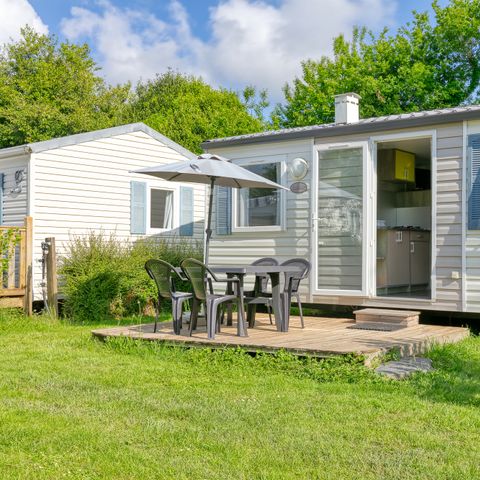 Stacaravan 4 personen - Stacaravan Confort Glycine - 2 sl.k. - TV