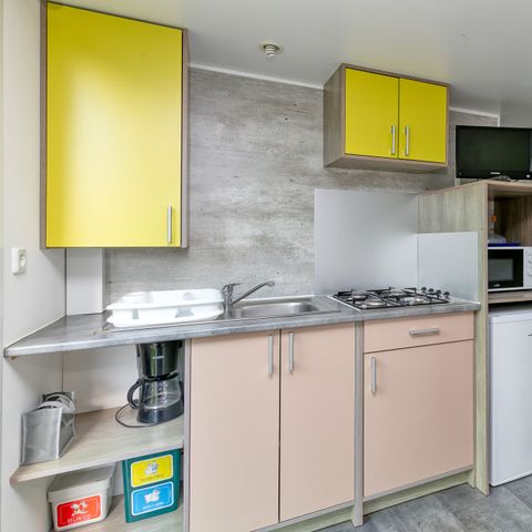 Stacaravan 4 personen - Stacaravan Confort Glycine - 2 sl.k. - TV