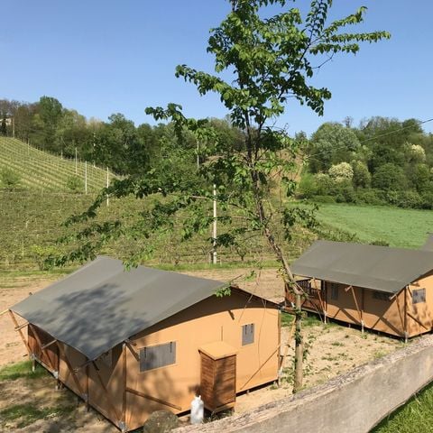 Safaritent 4 personen - incl. sanitair