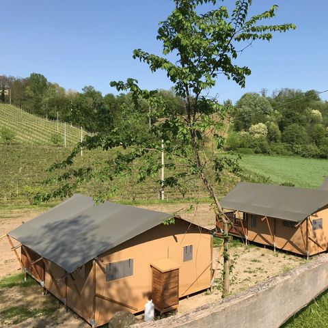 Safaritent 4 personen - incl. sanitair