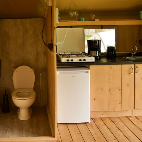 Safaritent 4 personen - incl. toilet