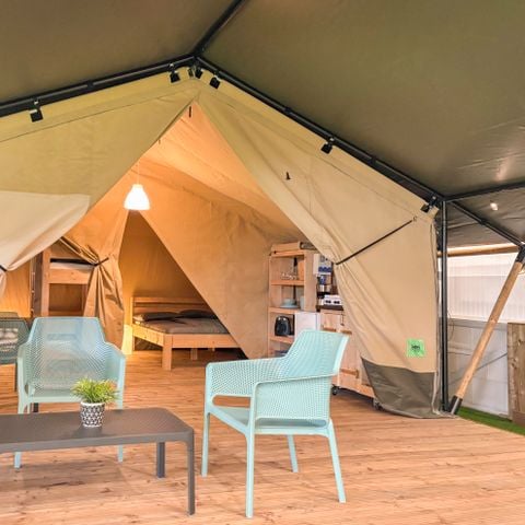 Safaritent 5 personen - incl. toilet