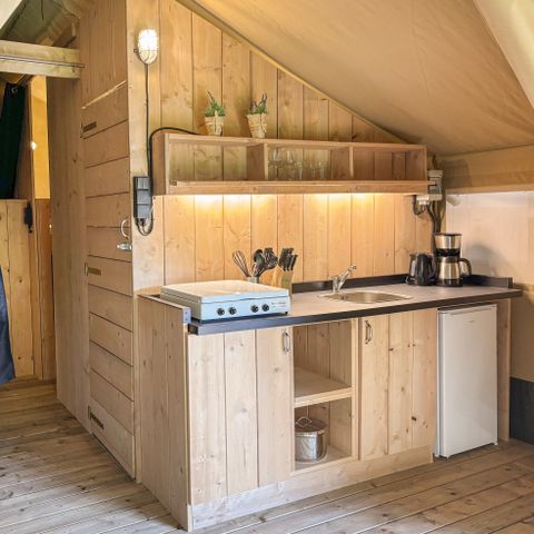 Safaritent 6 personen - incl. sanitair