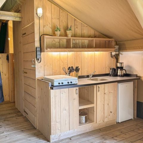 Safaritent 4 personen - incl. sanitair