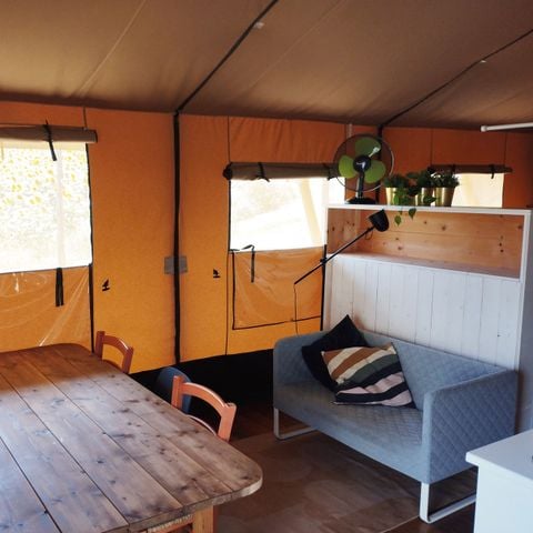 Safaritent 6 personen - incl. sanitair