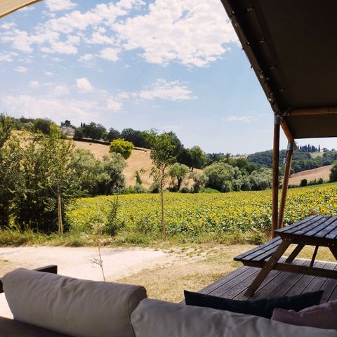 Safaritent 6 personen - incl. sanitair
