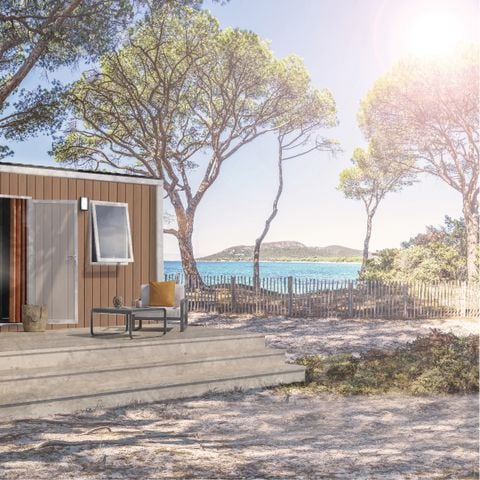 Stacaravan 2 personen - Comfort stacaravan - 1 slaapkamer - half overdekt terras