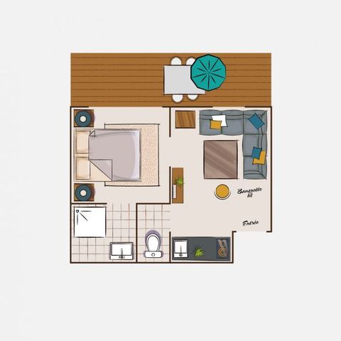 Studio 3 personen - Kleine studio