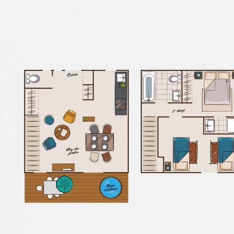 Chalet 6 personen - Gezellig chalet met nordic bad