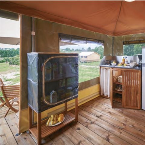 Tent 4 personen - Volledig ingerichte tent - 2 slaapkamers