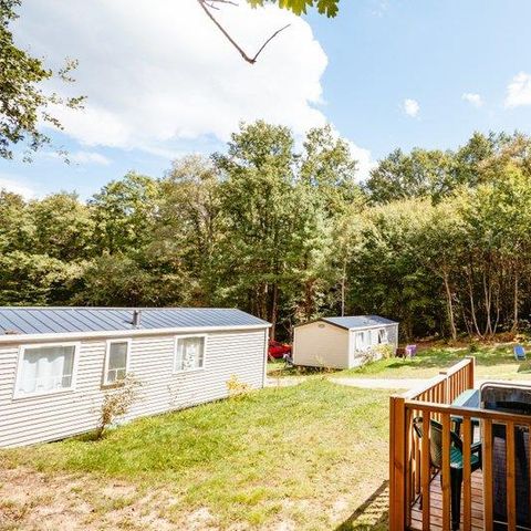 Stacaravan 4 personen - Premium Capucine - 2 slaapkamers + halfoverdekt terras