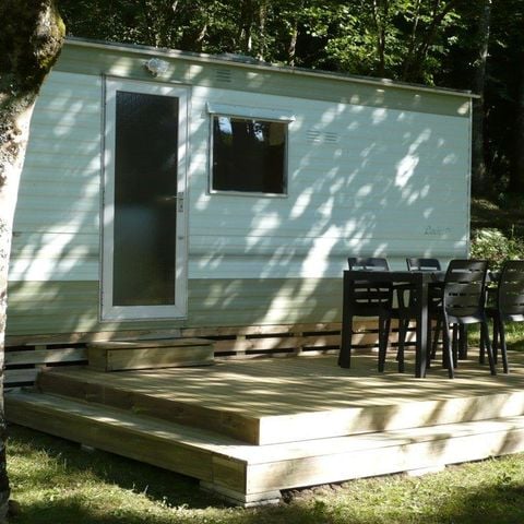 Stacaravan 4 personen - Tilleul Eco (2 volwassenen + 2 kinderen) - 2 kamers zonder sanitair + 12.50m² terras