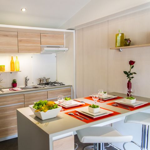 Stacaravan 4 personen - Stacaravan zomer - 2 slaapkamers