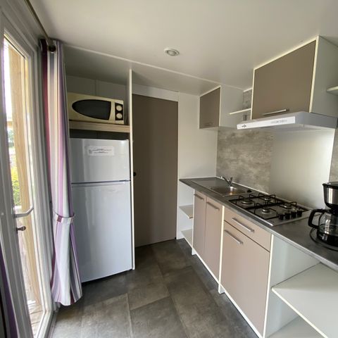 Stacaravan 4 personen - 2 slaapkamers - overdekt terras