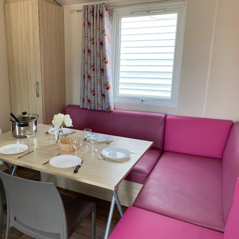 Stacaravan 6 personen - Stacaravan - 3 slaapkamers - overdekt terras