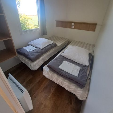 Stacaravan 4 personen - 2 slaapkamers - overdekt terras - Comfort