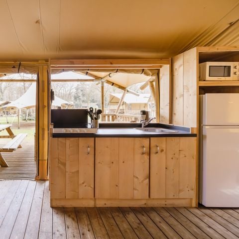 Safaritent 6 personen - Heide Tent - Kachel