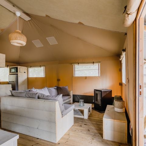 Safaritent 6 personen - Stille Heide - Kachel & Hottub