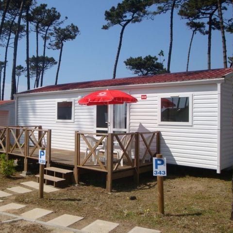 Stacaravan 7 personen - MOBIL HOME MARTE 7 PERS, 34m2, 4 kamers, 3 slaapkamers