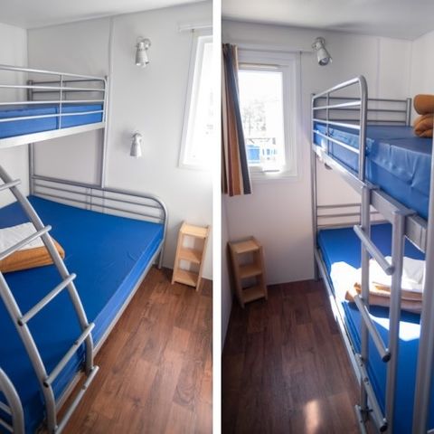 Stacaravan 7 personen - MOBIL HOME MARTE 7 PERS, 34m2, 4 kamers, 3 slaapkamers