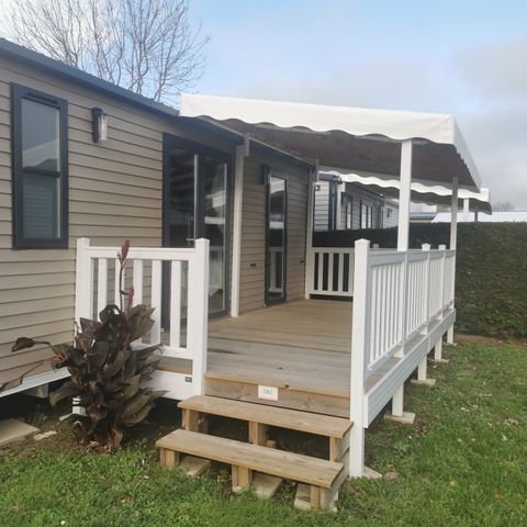 Stacaravan 5 personen - SAM - COTTAGE CONFORT 2ch/4/5p - 30m² - Overdekt terras