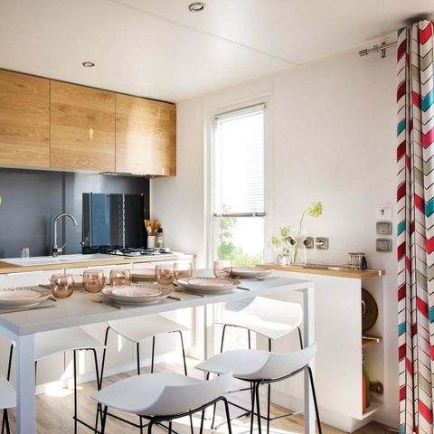 Stacaravan 6 personen -  SAM - COTTAGE CONFORT 3bed/6p - 35m² - Overdekt terras
