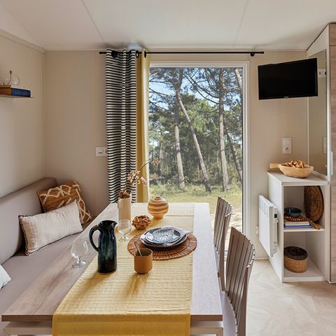 Stacaravan 4 personen - Zondag - VRIJETIJDSVERBLIJF COMFORT 2 slaapkamers - 20 m² - Ingebouwd terras 4 personen