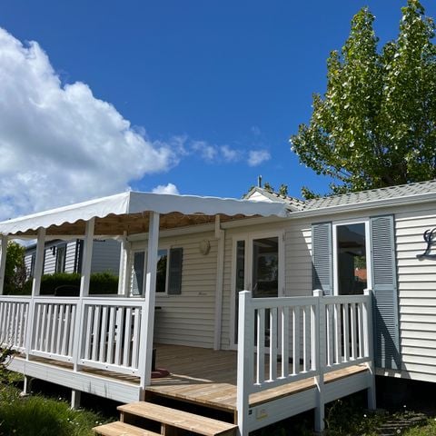 Stacaravan 6 personen - DIM - LOISIR CONFORT 3ch/ 6p - 36m² - Overdekt terras