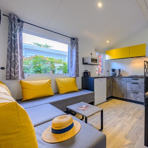 Stacaravan 8 personen - DIM - SUNELIA PRESTIGE 4bed / 8p - 40m² - Overdekt terras