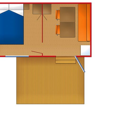 Stacaravan 2 personen - DOMINÓ