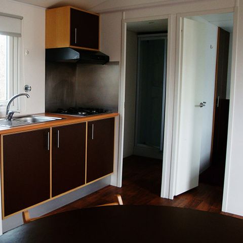 Stacaravan 7 personen - MOBIL HOME MARTE 7 PERS, 34m2, 4 kamers, 3 slaapkamers