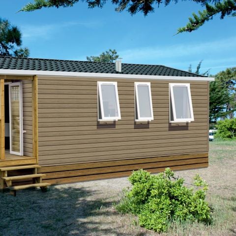 Stacaravan 4 personen - Loggia 25m² + terras - 2 kamers