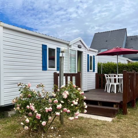 Stacaravan 4 personen - met 2 slaapkamers (middenpad)