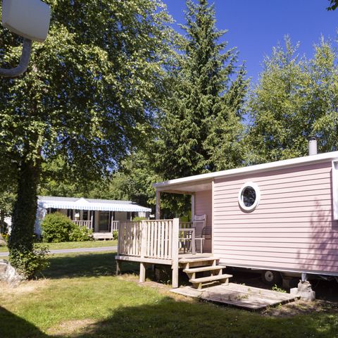 Stacaravan 6 personen - Standaard 39m² - 3 kamers - Terras - TV