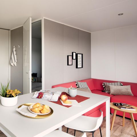 Stacaravan 4 personen - PENDRUC Premium 30m² - 2 kamers / Overdekt terras