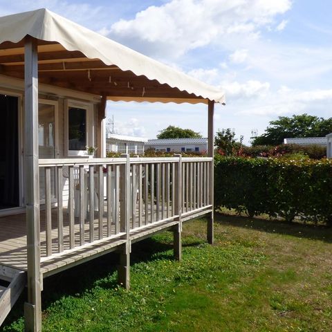 Stacaravan 2 personen - OUESSANT Confort 18m² - 1 kamer / Overdekt terras