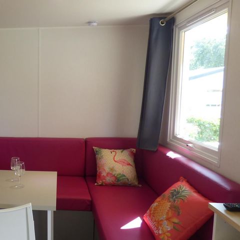 Stacaravan 2 personen - OUESSANT Confort 18m² - 1 kamer / Overdekt terras