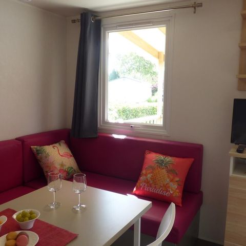 Stacaravan 2 personen - OUESSANT Confort 18m² - 1 kamer / Overdekt terras
