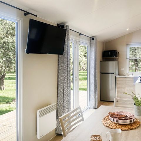 Stacaravan 6 personen - Premium | 3 slaapkamers | 6 pers | Terras Lounge | Airconditioning | TV