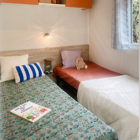 Stacaravan 6 personen - Premium | 3 slaapkamers | 6 pers | Terras Lounge | Airconditioning | TV