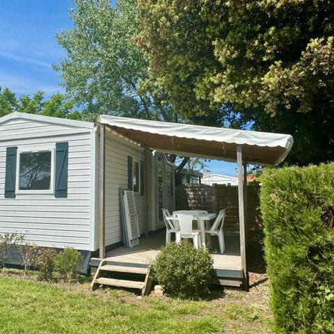 Stacaravan 4 personen - Cottage Tropical - 2 slaapkamers ** (in het Frans)