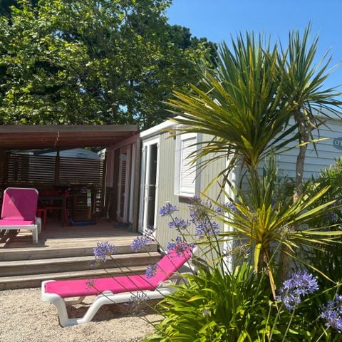 Stacaravan 4 personen - Premium cottage - 2 slaapkamers - 2 badkamers - Bedlinnenpakket, handdoeken, plancha en schoonmaakpakket inbegrepen