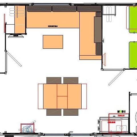 Stacaravan 4 personen - Macau