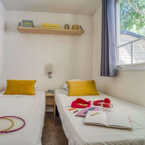 Stacaravan 6 personen - Cottage 6 personen, 3 slaapkamers (airconditioning, TV)