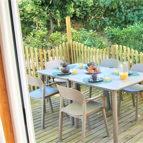 Safaritent 7 personen - Ecolodge met airconditioning + TV