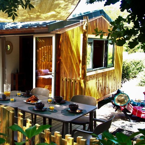 Safaritent 7 personen - Ecolodge met airconditioning + TV