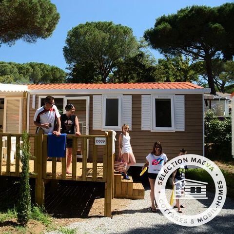 Stacaravan 6 personen - Luxe 4 kamers Airconditioning + TV