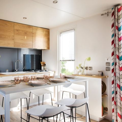 Stacaravan 6 personen - Stacaravan PREMIUM PLUS - 3 slaapkamers - WOENSDAG